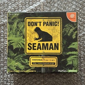 JAPAN REGION-LOCKED Sega Dreamcast Seaman Complete Big Box CIB + Microphone Mic