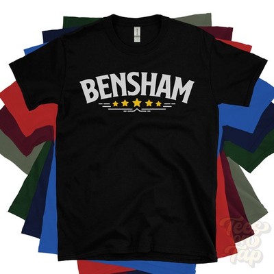 BENSHAM 5-STAR RETRO LOGO T-SHIRT gateshead tyne & wear england uk shipbuilding