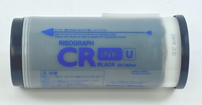 Risograph CR Ink U Black 800ml Tube for Digital Duplicator Printer