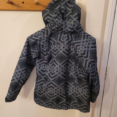 Columbia Youth Omni Heat Geo Pattern Jacket Black/Grey Outer Shell SMALL (7-8) - Picture 19 of 22