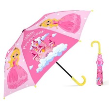 Umbrella Children Folding Umbrellas Easy Push/Pull for ,8 Rib Reinforced Cano...