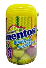 Mentos Chewy Dragees Sour Mix Fruit Flavours  120g - 1 Pack