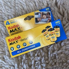 Kodak Max 400 Versatility 35mm 24 Exp Film 4 pack SEALED Expired 01/2007