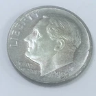 1957 P Roosevelt Dime 10¢ 90% Silver Uncirculated Coin from Set #7431