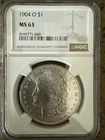 1904-O Morgan Dollar - MS-63 NGC