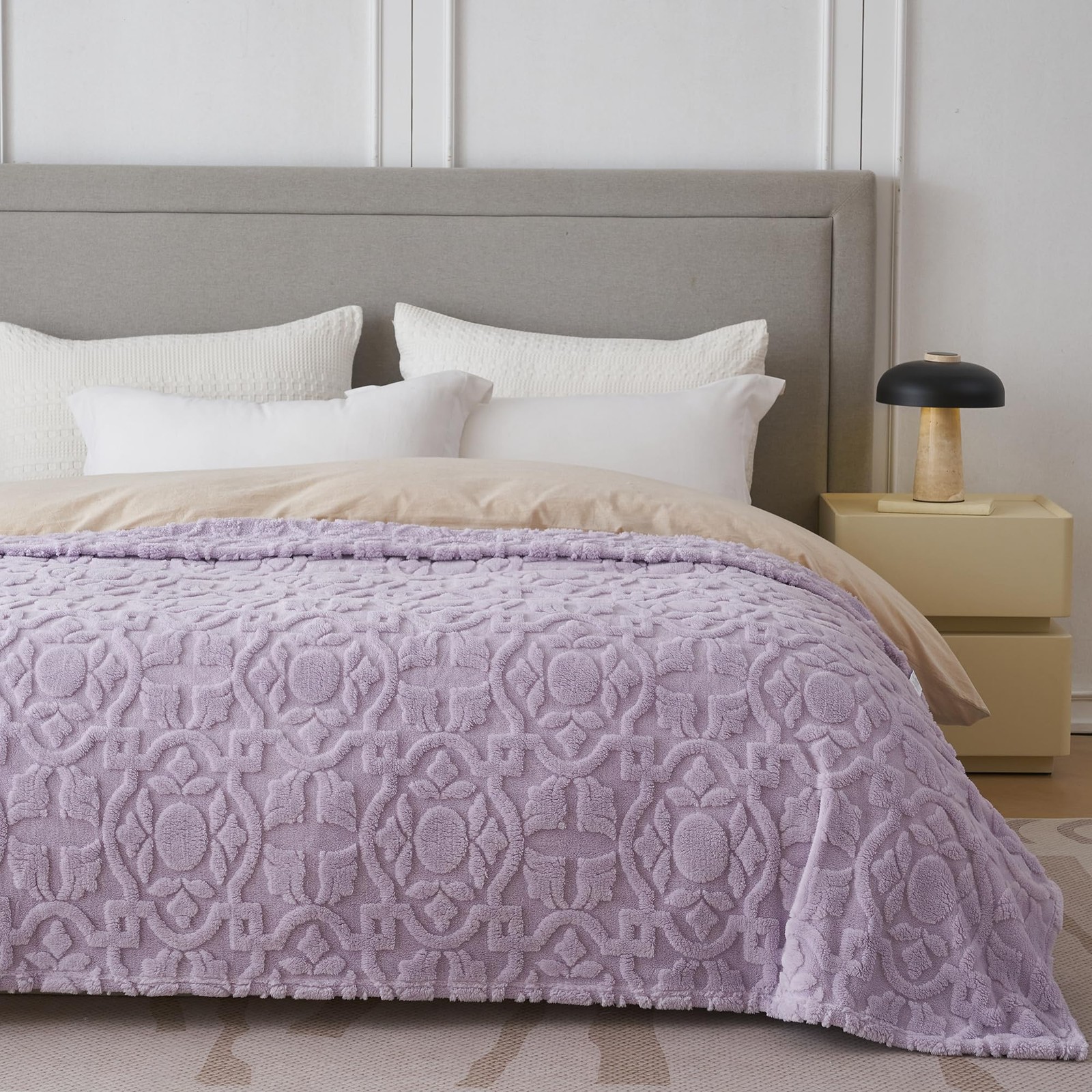 Home Fleece Throw Blanket for Couch, Bed, TV, Party, and Gift - 3D Jacquard D...