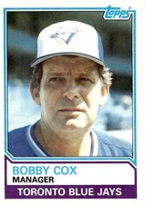 1983 Topps #606 Bobby Cox Toronto Blue Jays HOF
