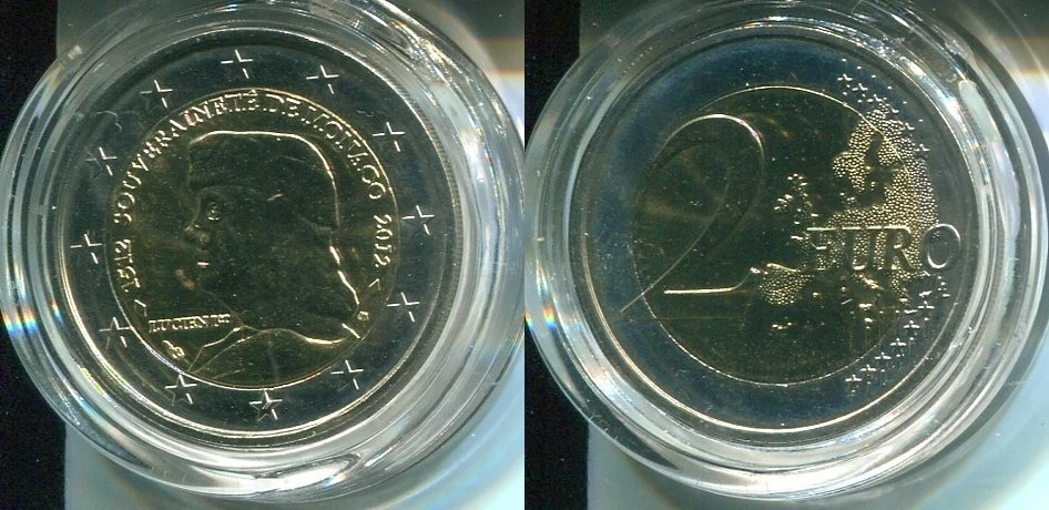 MONACO 2012 - 2 Euro in stgl. - 500 Jahre Souveränität - LUCIEN - Bild 1 von 1