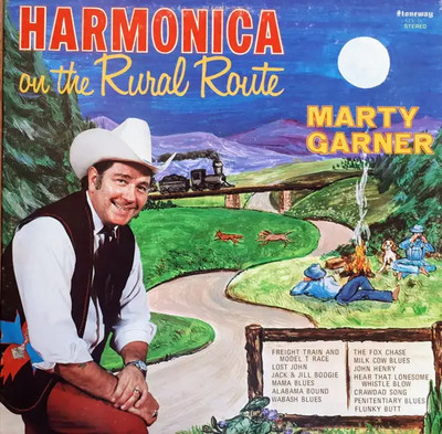 Marty Garner Harmonica On The Rural Route NEAR MINT Stoneway Records Vinyl LP