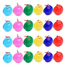 24x Wooden Castanets Colorful Musical Castanets Development Toys Toys Percussion