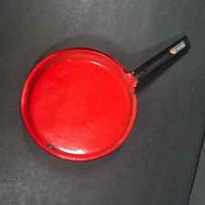 Red Enamel Frying Cooking Pan Skillet Exported By Universal Made in Poland 6.5"