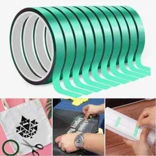 10 Rollos cinta termica para sublimación y transfer SUBLITAPE 4mm x 33m VERDE