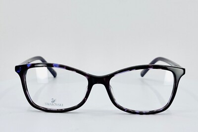 SWAROVSKI SW5239 055 Purple Tortoise Womens Cat Eye Eyeglasses 51-15-140 B:36 A