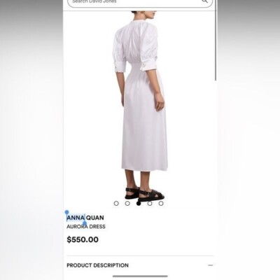 anna quan shirt dress ANNA - The Camille Shirt Dress available in white or navy features  side-openings and tie belt