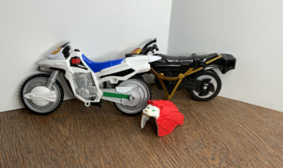 Power Rangers Bandai White Lion Mystic Force Motorcycle Ninja Steel Mega Morph 2