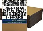 Corrugated Cardboard Sheets 4mm - 3/16" for Mailing, Arts and Crafts & Packaging