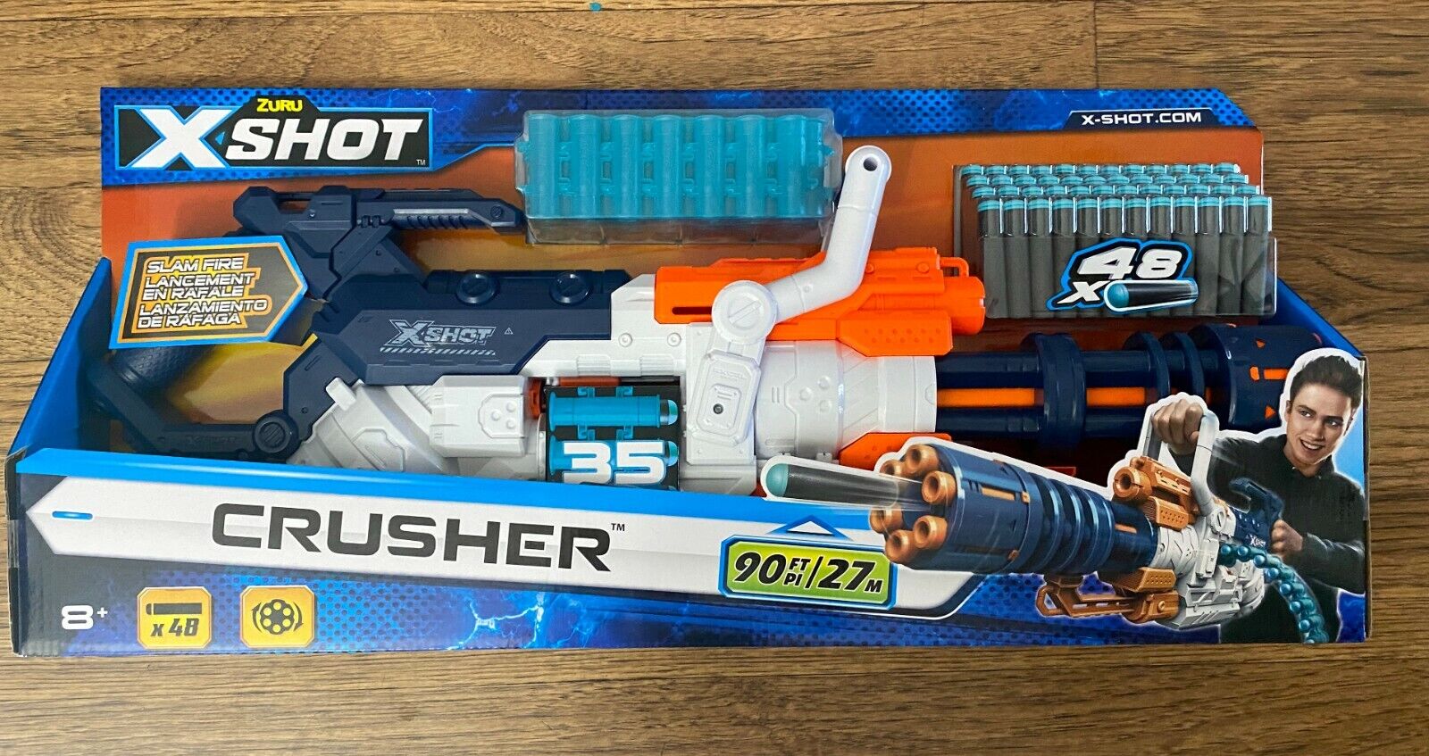 Pistola Crusher X-Shot 48 dardos