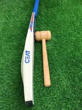 Cricket Bat Grade-1 Big Thick Edge,Wooden Hammer,CEAT Stickr Nature In India 