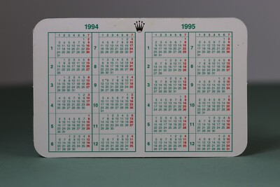 ROLEX - Grüner Kalender 1994/1995