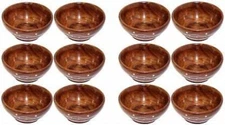 Handmade Wooden Soup Bowl Set of 12 Pieces Decorative Serving Bowl