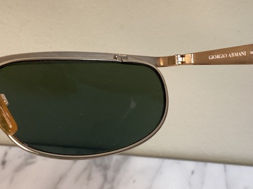 Vintage Giorgio Armani Gold Sunglasses Made in Italy - Picture 8 of 8