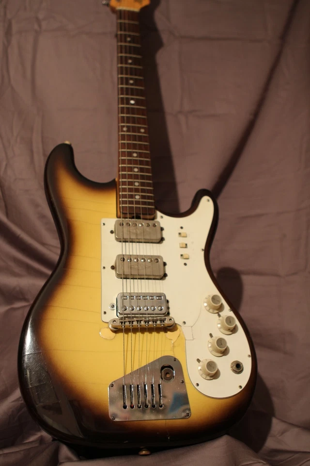 Guitarra vintage Hofner Galaxie 173/S hecha en Alemania 1965 2 tonos Sunburst Foto 2 de 4