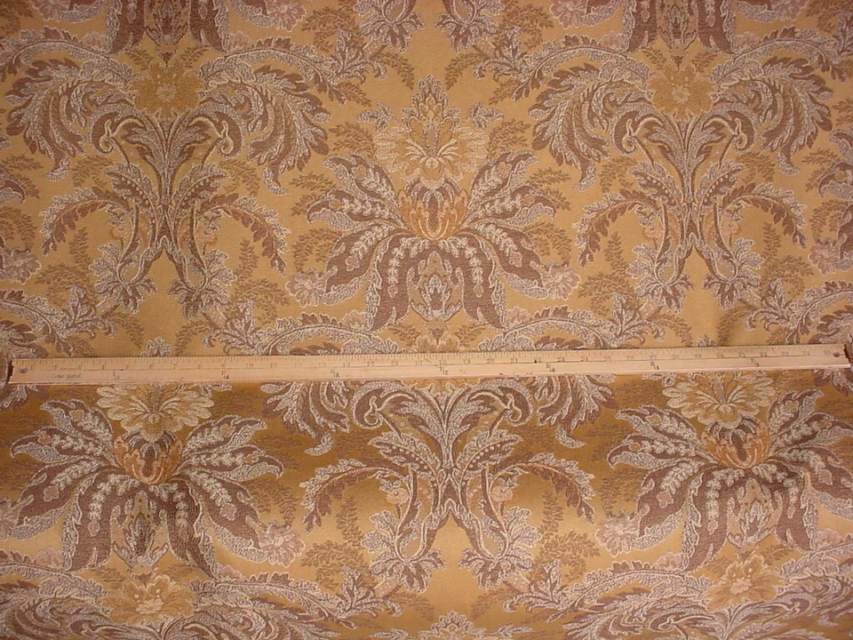 Tela de tapicería brocado moneda dorada homenaje Halle's Homage 5-1/8Y Kravet Couture 22606 Foto 2 de 4