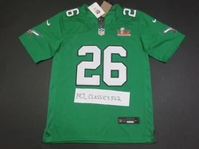 Saquon Barkley Philadelphia Eagles Super Bowl LIX 59 Men's Jersey KELLY Green