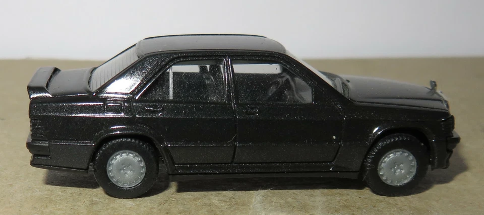 A Rara Micro Herpa Ho 1/87 MB Mercedes Benz 190 E 2.3 L 16S Nero IN Metallo N - Immagine 3 di 4