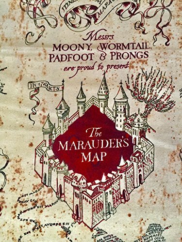 Harry Potter Moony Marauders Map Print 1 2 Yard X43 In Cotton Print Fabric Ebay