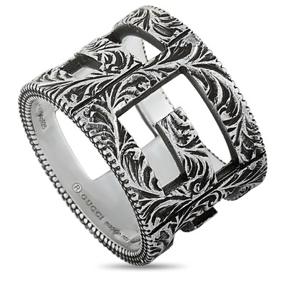 gucci g cube silver ring