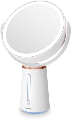 Auxmir Makeup Mirror with Light 1X 10X Double sided 10