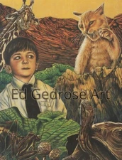 Illustration from the book "Gods Kiss" Print 8x10" EdGedrose.