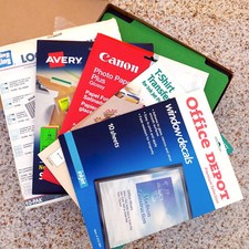 Office Supply File Drawer Lot Specialty Printer Paper End Tab Pressboard Guides