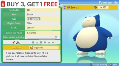   Shiny Snorlax   Pokemon Brilliant Diamond Shining Pearl 6IV BDSP