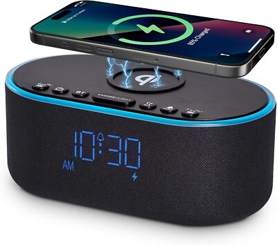 Wireless charging alarm clock radio: Samsung fast wireless charger
