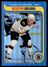 2008-09 O-PEE-CHEE RETRO '79-80 RAINBOW CHUCK KOBASEW 043/100 BOSTON BRUINS #410