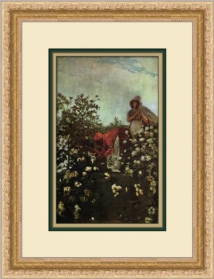 Winslow Homer Upland Cotton Custom Framed Print