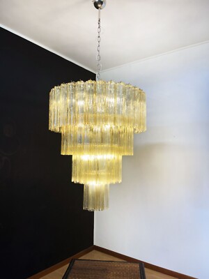 ヴィンテージ　シャンデリア Huge Vintage Murano Glass Tiered Chandelier - 78 glasses - light