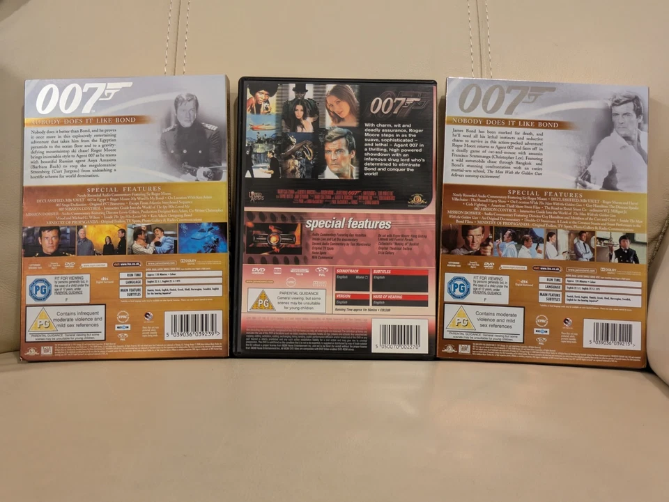 3 x Roger Moore As James Bond 007 Special Editions - Let Die, Spy, Golden Gun - Image 2 of 2