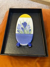 Vintage Clarice Cliff Sugar Shaker Blue Crocus pattern  original box  certificat