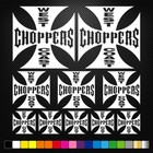 West Coast Choppers - 10 Decals Stickers Sponsors Car Bike Motorcycle Motocross