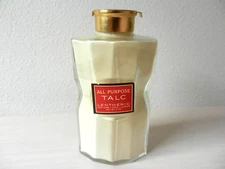 Vintage All Purpose Talc Lentheric Glass bottle shaker 4oz