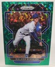 Walker Buehler 2022 Panini Prizm Green Donut Circles #72 Los Angeles Dodgers