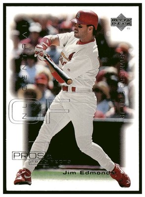 2000 Upper Deck Pros and Prospects #55 Jim Edmonds ~ St. Louis Cardinals BB