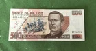 2000 500 Pesos note Zaragoza 75th Aniv Mexico  UNC blue horses scarce