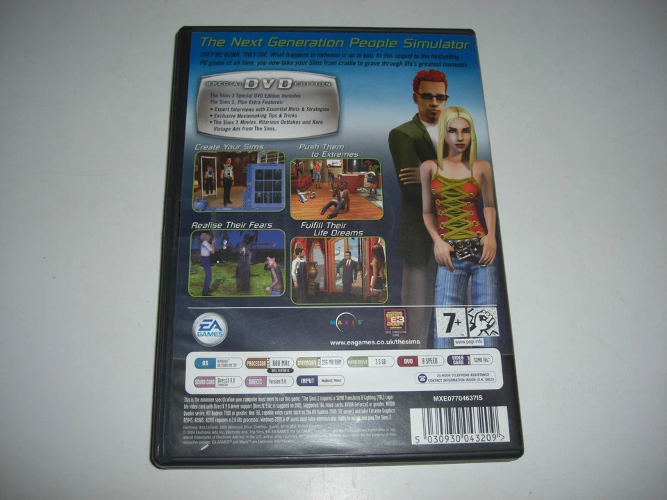 THE SIMS 2 SPECIAL EDITION Pc DVD Rom Base SIMMS game with Extra Features SIMS2 - Image 2 of 2