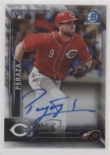 2016 Bowman Chrome Rookie Auto Refractor 192/499 Jose Peraza #BCAR-JP Auto uk2