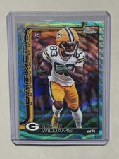 Topps 2025 Chrome Savion Williams Green Bay Packers #340 RC teal wave /299