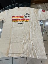 Vintage 1983 Rainbow Soccer Tournament T-Shirt (Hawaii) Size Medium-Ex Condition